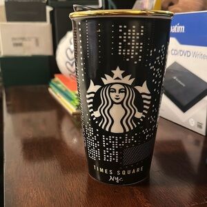 Starbucks special edition Times Square travel mug EUC.